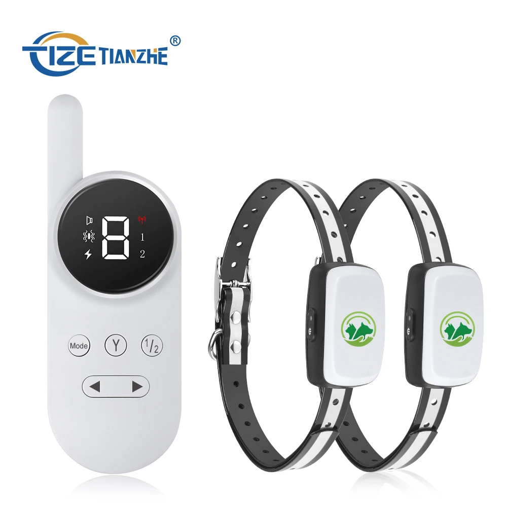 1000ft Amazon Top Sell Dog Training Collar Tize Rechargeable Anti Bark Waterproof Remote Dog Shock Collar