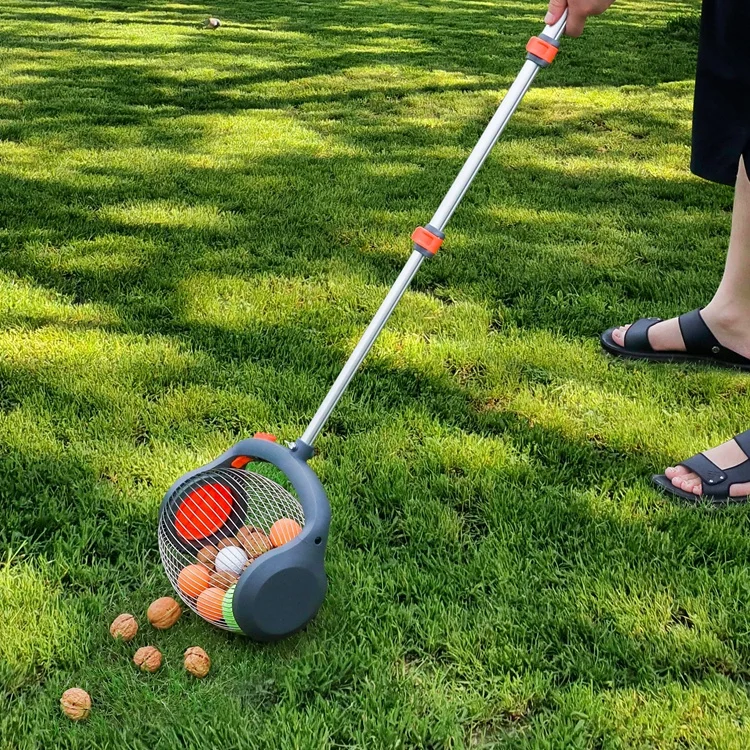 Garden Weasel Nut Gatherer  Pick Up Walnuts Small Apples  Citrus Fruits Tennis Balls Nut Collector with Cage Spreader