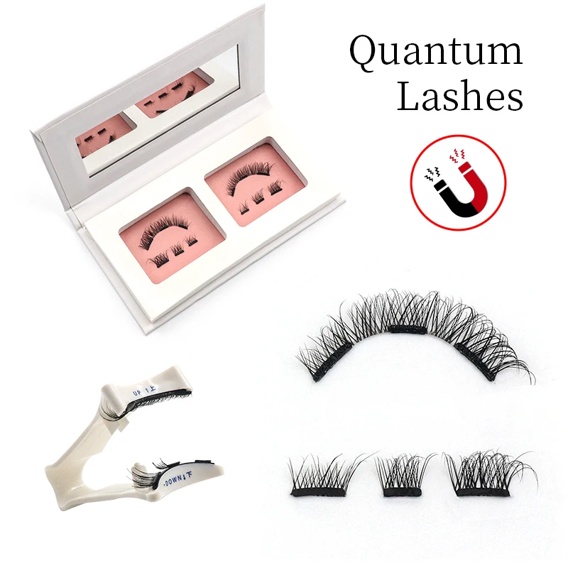 Custom Natural Soft Magnetic Eye Lashes Russian Magnetic Eyelashes Set Eyeliner Magnetic Mink Lashes