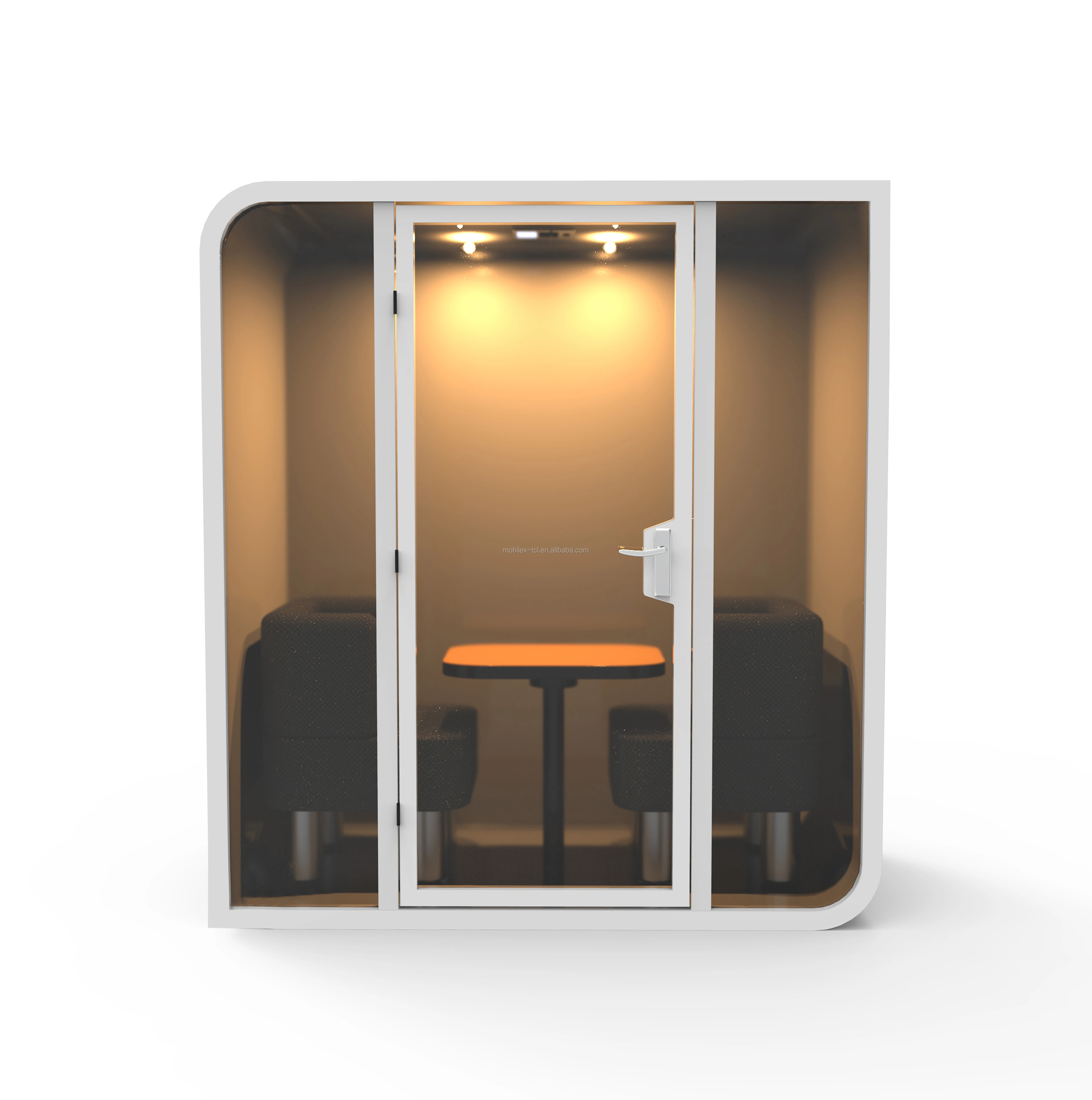 Soundproof office meeting box pod sound booth