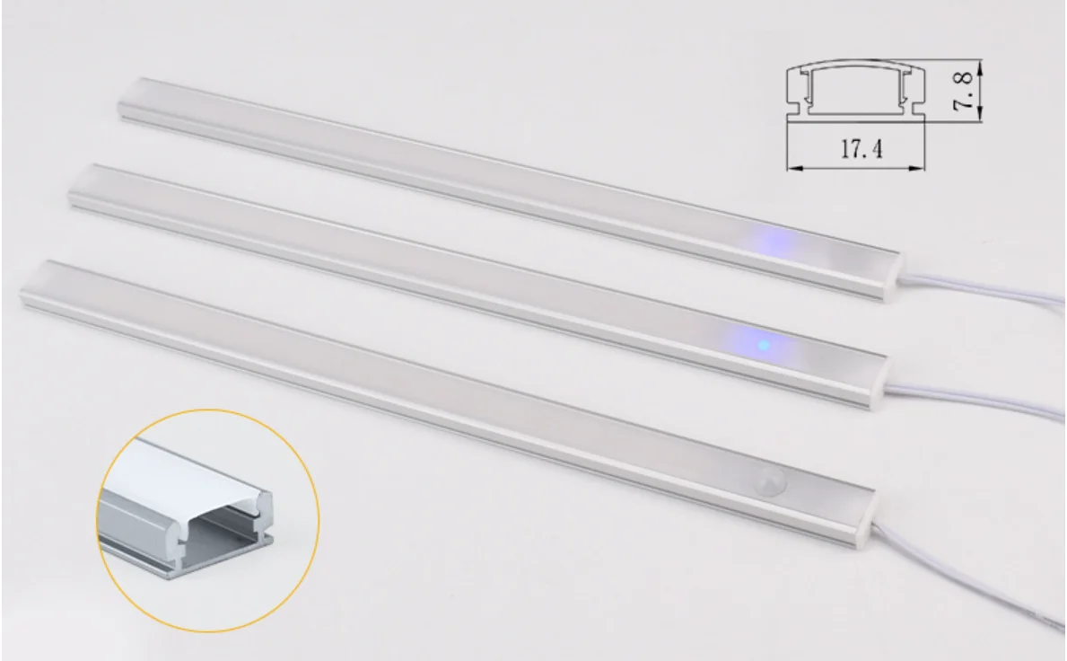 Custom High Quality Motion Sensor  Under Cabinet Lighting LED Lamps for Kitchen Shelf  and Workbench