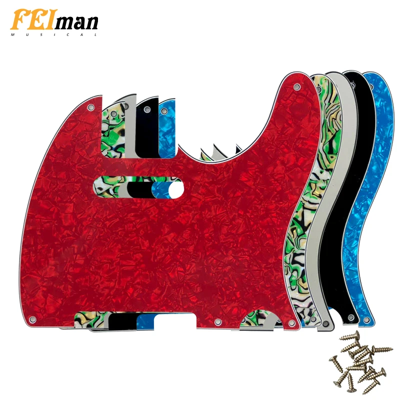 Pleroo Guitar Parts Multi color choice 5 Screw Holes Pickguard For US Standard 52 Year TL  Guitar Scratch Plate