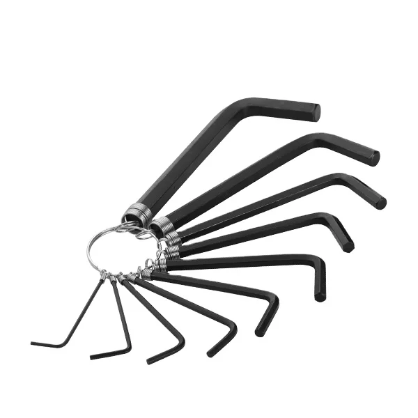 10Pcs hex key set on ring