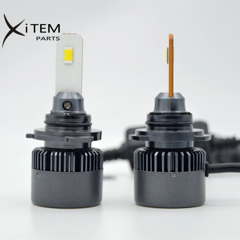 Tri color 3 color LED headlights 50W H1 H4 H7 H11 HB3 HB4 3000k 4300k 6000k strobe function available