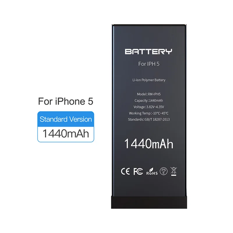 Factory Wholesale Brand New 4.7v Li-ion Battery For Iphone 5 5G Battery