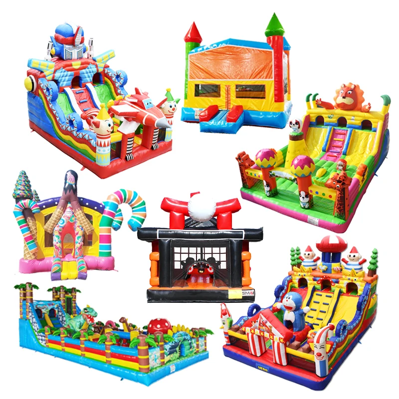 Lemmings Inflatable Bounce Jump Trampoline Prison Break Bouncy Castle Jungle Slide Wave Housea Cheveux Bouncer Shopping Lilytoys