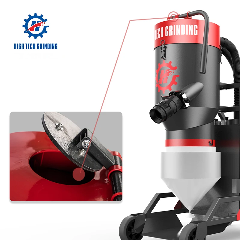 3.3KW 22KPA HEPA 13 220V/110V 1 P Vacuum Cleaner Industrial Dust Collector for Concrete Floor Grinding Machine