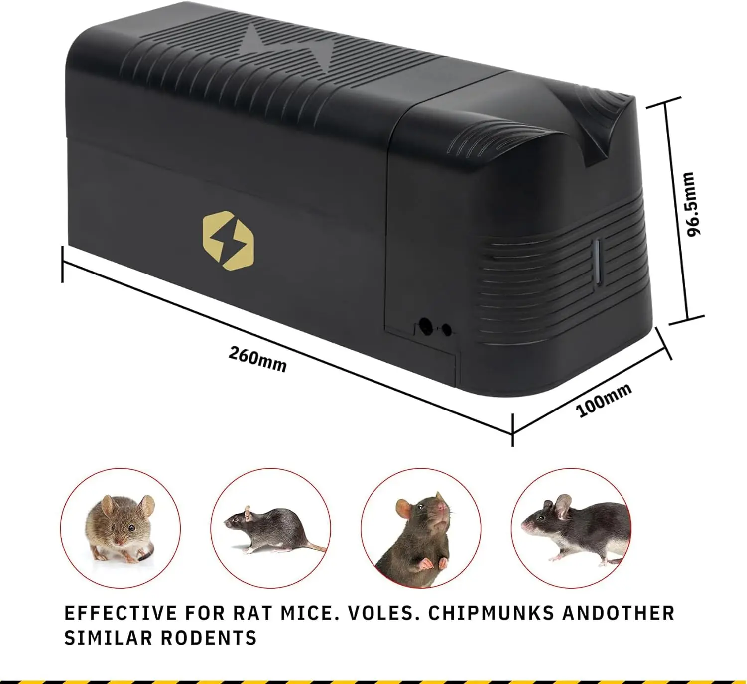 New Reusable Electric Rat Trap 1800V Shock Mice Trap Rodent Zapper Home Smart Pest Control Electrical Mouse Traps Kill Rodent