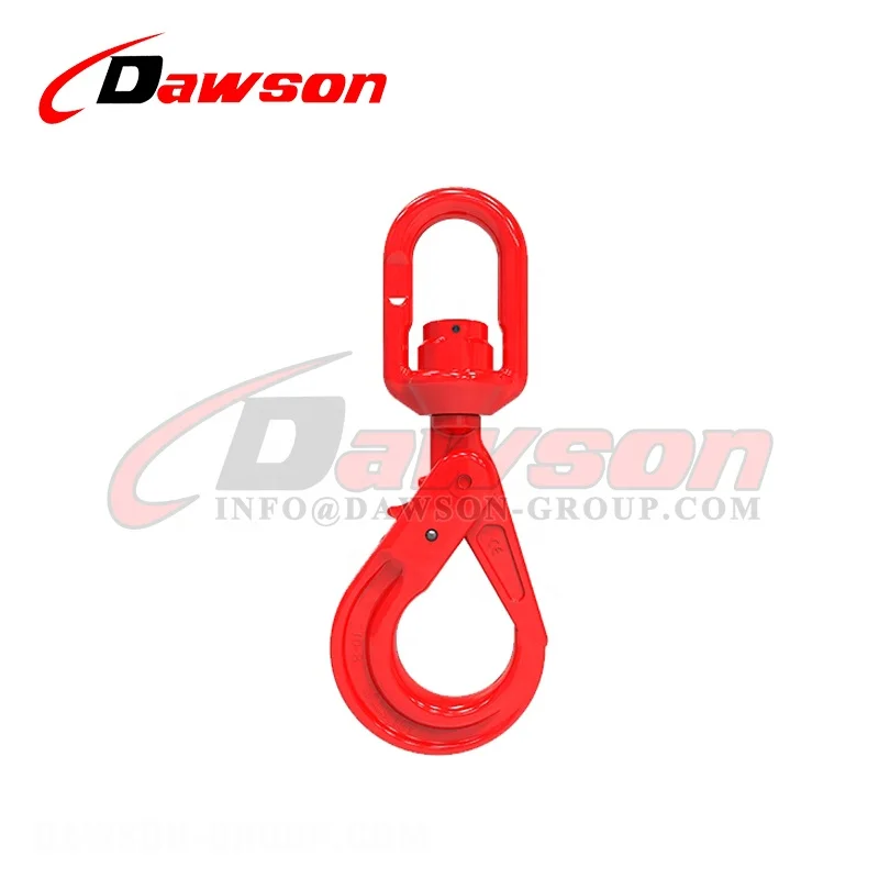 DAWSON, китайский поставщик, Qingdao, оснастка класса 80, 6-16 мм, шарнирный самофиксирующийся крюк с подшипником для цепей G80