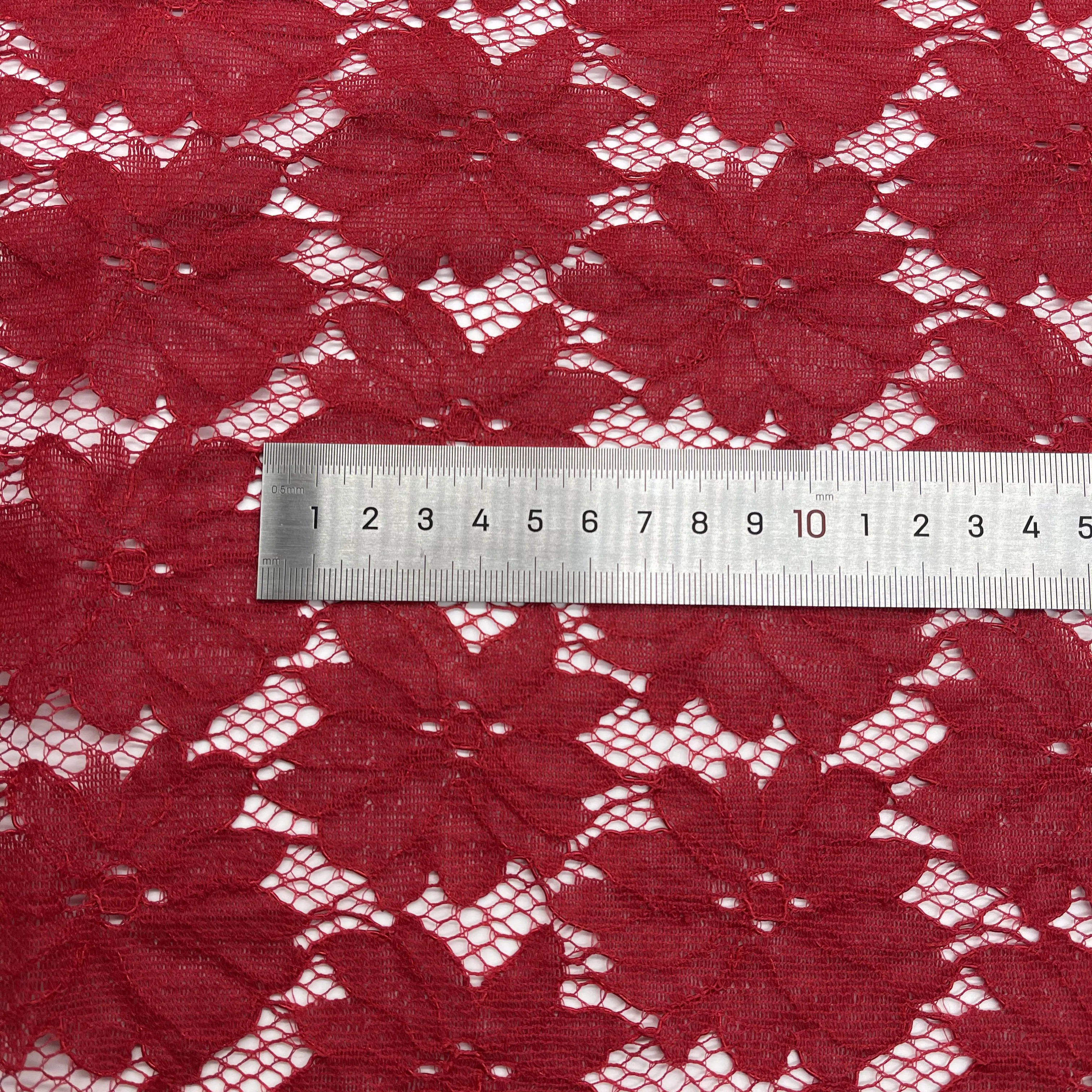 High Quality New Fashion Design Custom Nylon Cotton Rayon Fancy Sustainable Yellow Luxury Floral Lace Mesh Fabric For Dress