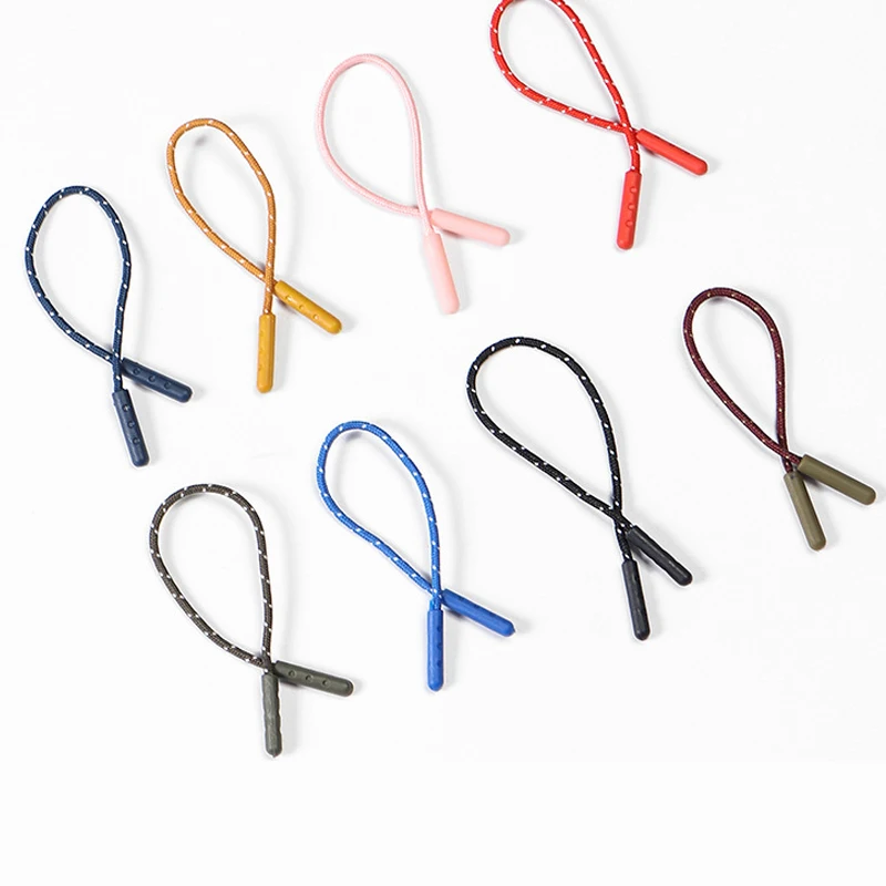 Custom Woven Zipper Pull Plastic Logo Zipper Puller For Garment, Out-door Wear, Uniform, Sports Bag