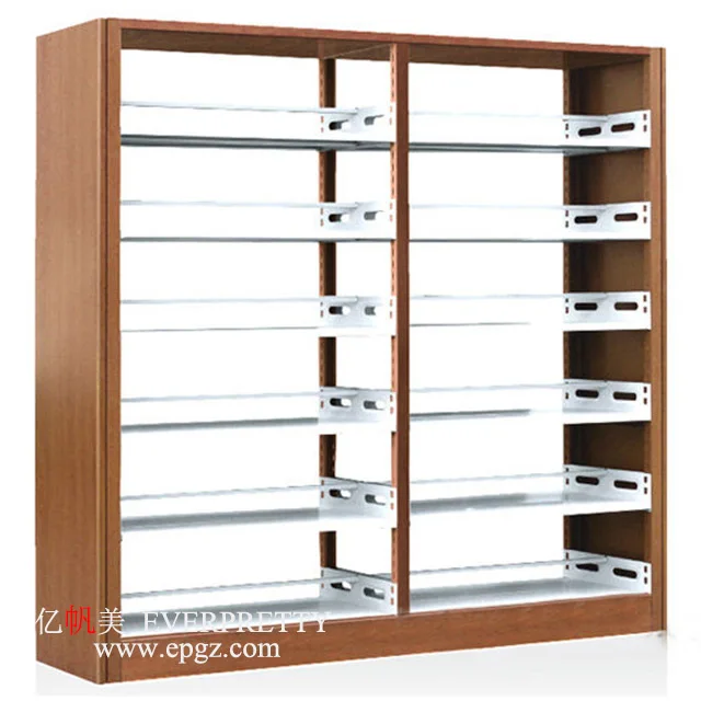 Cheap Price Library Furniture 5 Tier Steel Bookcase Metal Bookshelf
