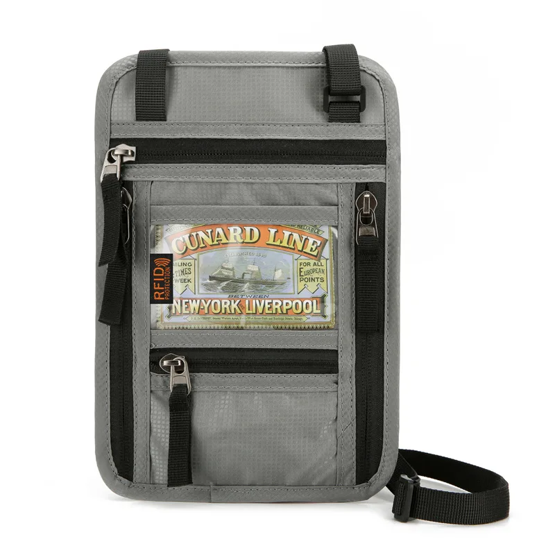 Women Coin Purse Mini Crossbody Shoulder RFID Blocking Travel Neck Wallet Pouch and Passport Holder with Adjustable Strap