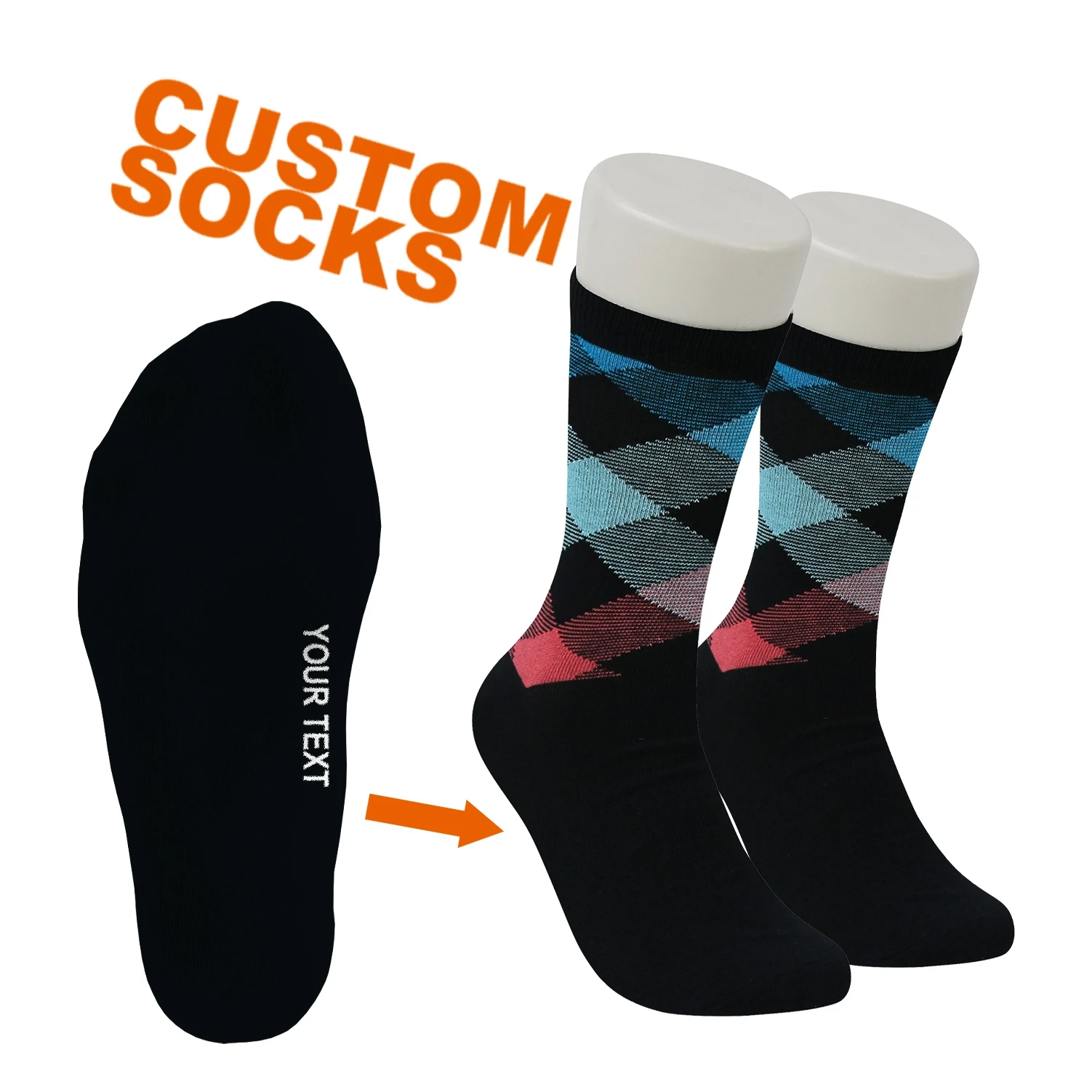 RJ-II-0348 custom logo mens elegant socks mens casual socks