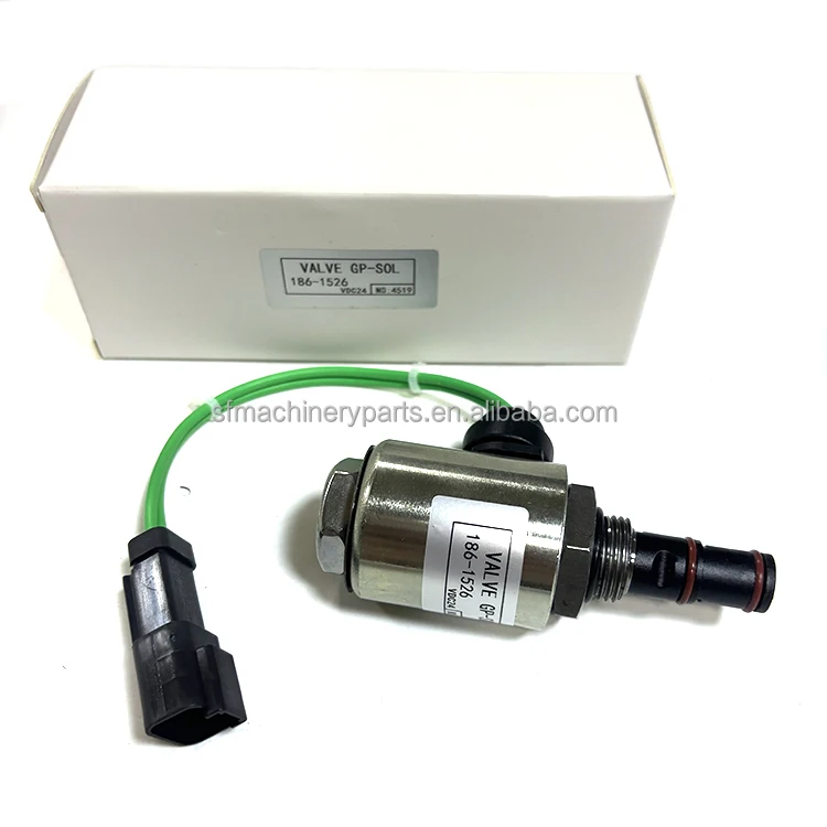 Hydraulic Solenoid Valve  24V 186/1526 For 120H 140H 160H 515 525 525B 525C 535B 535C 545 545C Wheel Loader 924G 938G Tractor