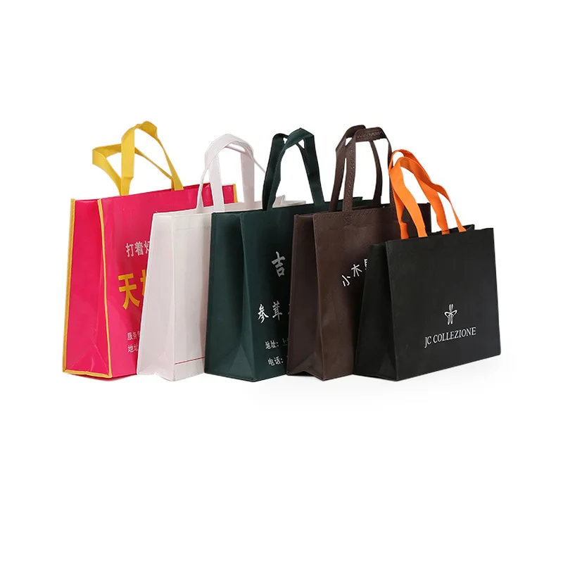 
Hot Sale Promotional Cheap Price Non-Woven Grocery Bag Matte Laminated Custom Shopping Tote 