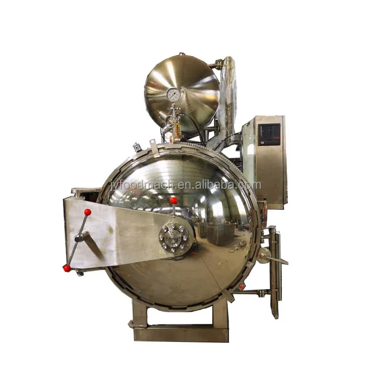 high pressure retort steam can food autoclave sterilizing machine spray beverage immersion sterilizer for cans and glass jars