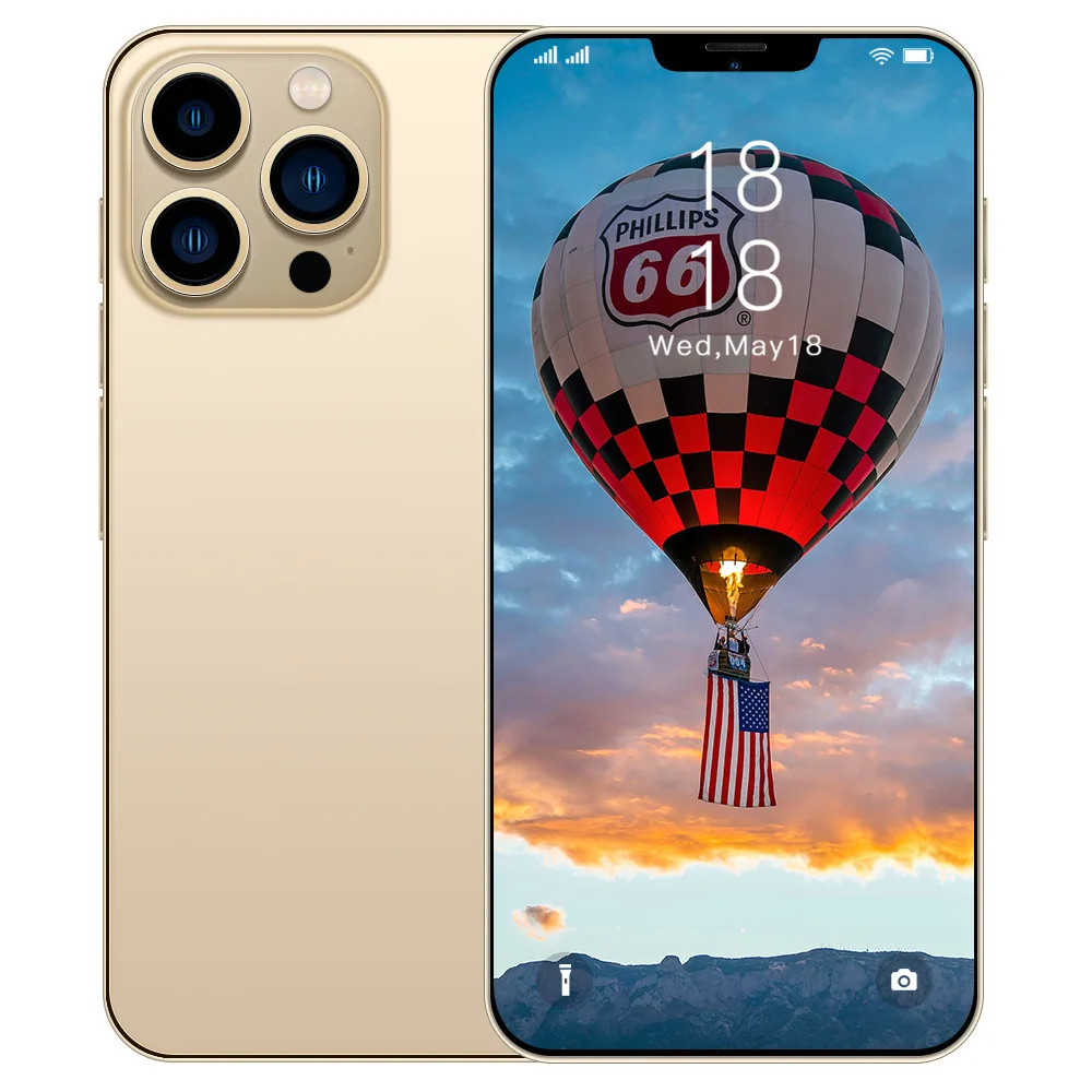 i15 Pro Max 6.7inch Android 13 Smartphone Unlocked 108MP Rear Camera Smart Features English & Spanish Operating Languages