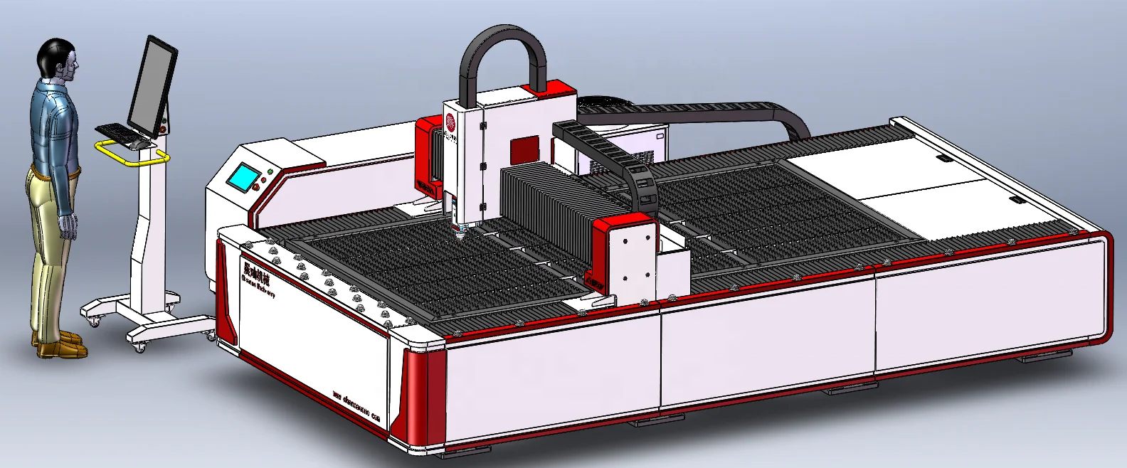 Metal Laser Cutting Machine 2000W Raytools Laser Head for Sheet Metal Cutting