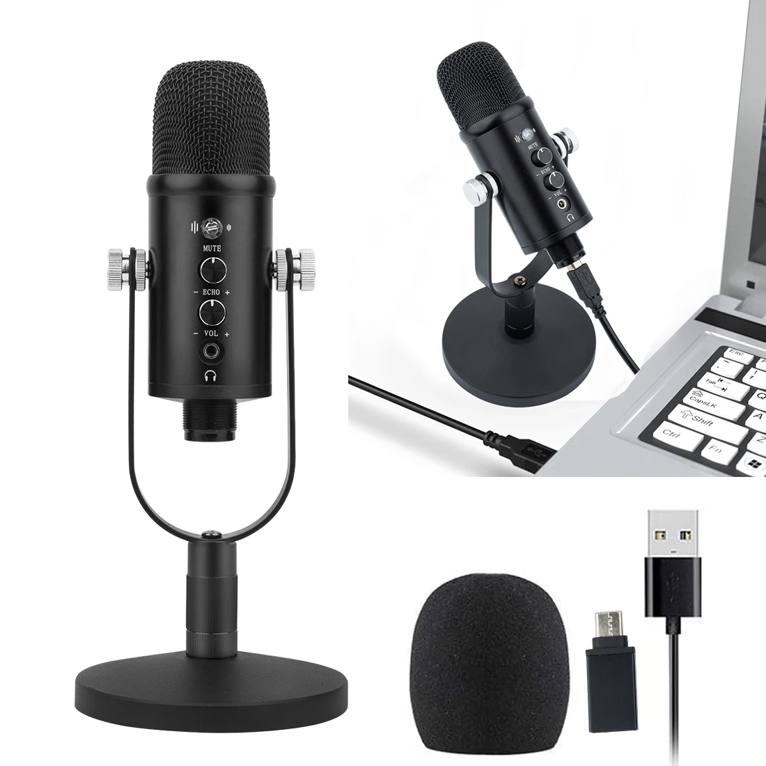 
Professional Studio Condenser USB Computer Microphone oem Hypercardioid condenser microphone 