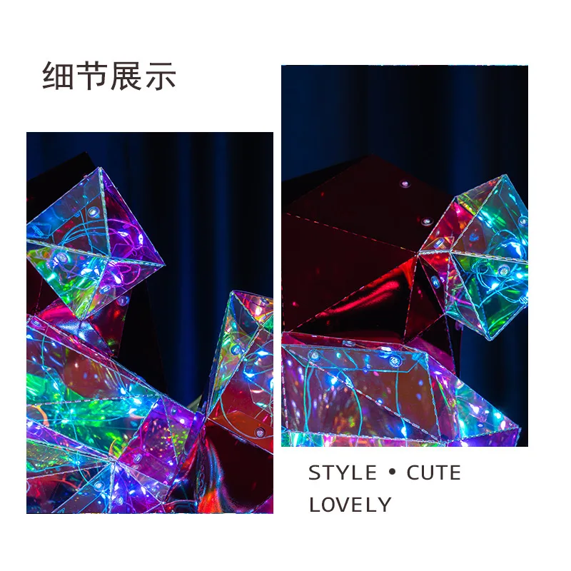 JM Christmas Decorations Colorful Santa Claus Modeling Lights Shopping Malls Beautiful Displays Props Scene Ornaments