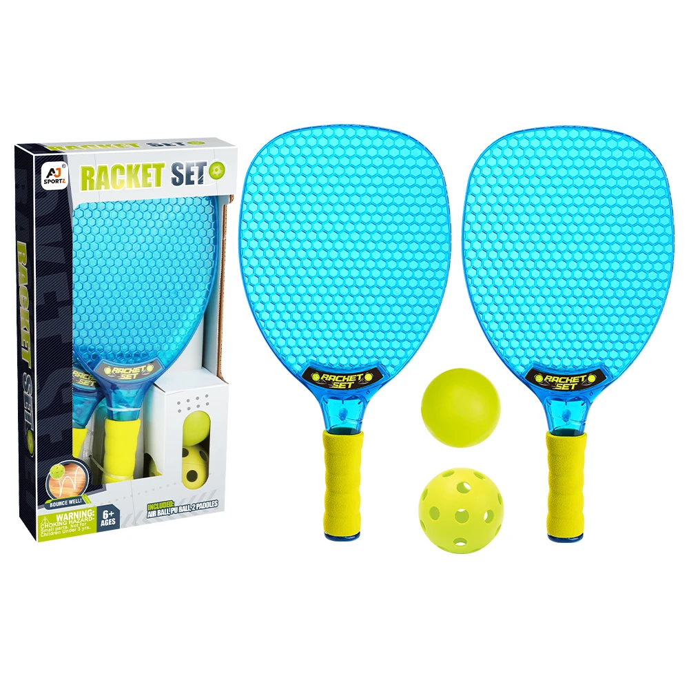 New Arrivals PETG Blue Transparent Pickleball Paddles Set High Quality Pickleball Racket For Outdoor & Indoor Sports
