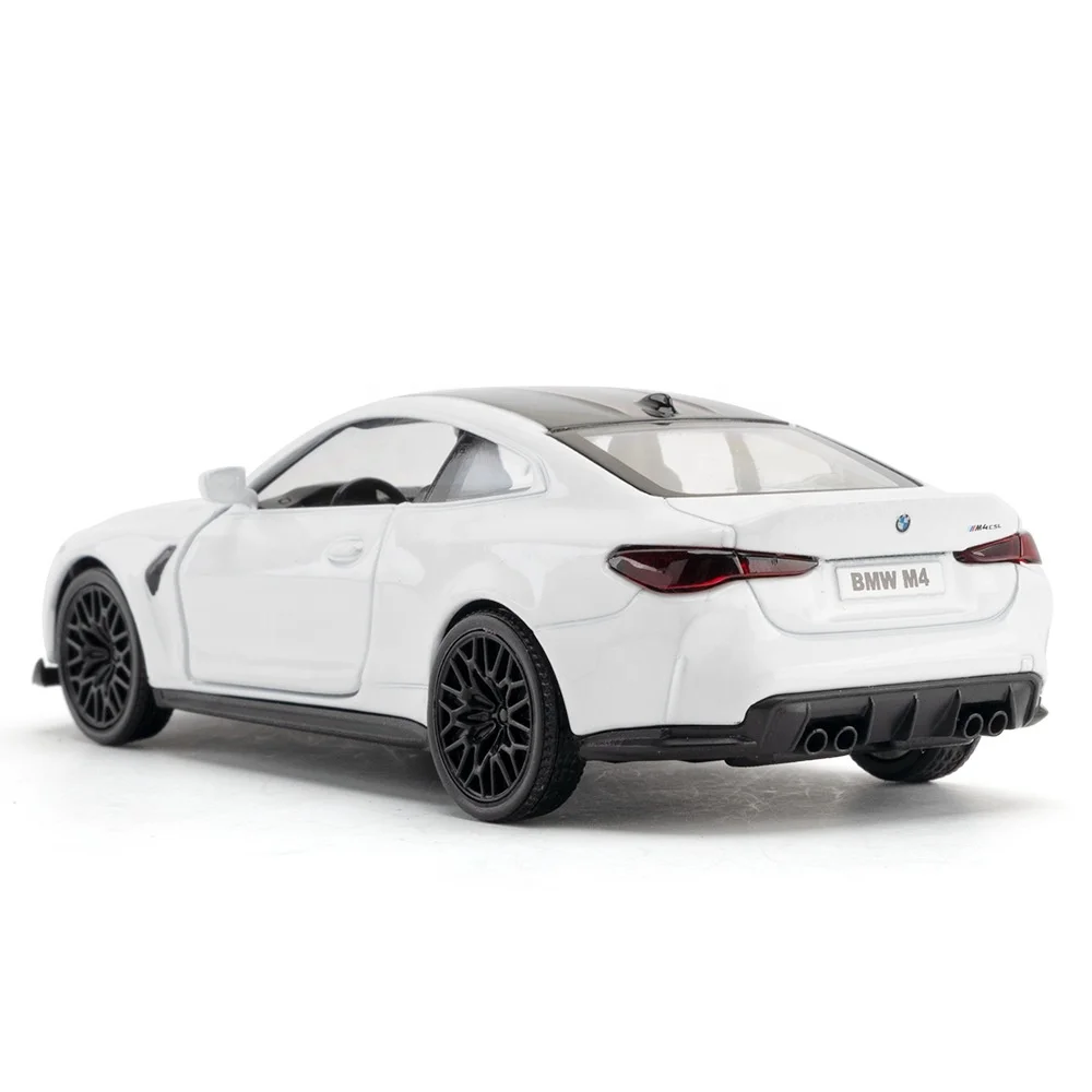 1:36 Diecast Model Car Alloy Toys Car Model BM-W M4 CSL Toy Vehicle Children Gifts