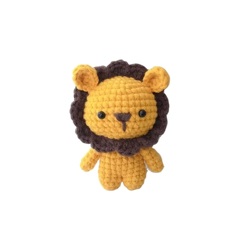 Custom Crochet Little Lion Handmade Lovely Amigurumi Animal Keychain