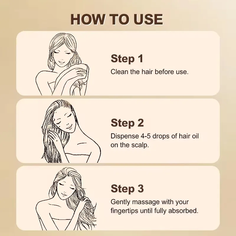 100% pure hair growth Castor oil  Dry Damaged Hair rosemary growth serum for Stronger Thicker and Longer Hair