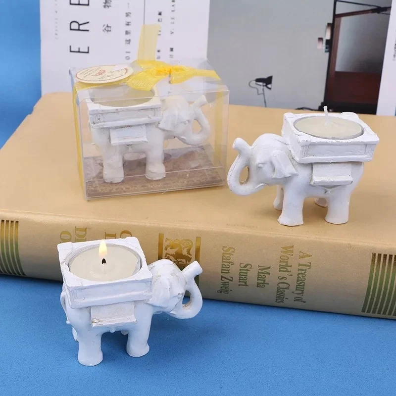 Decorative   wedding centerpieces Gift     Resin  Elephant    Votive Tealight Candle holder  candlestick menorah