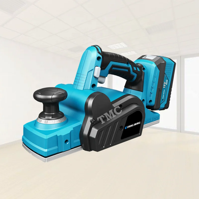 
Power Tools 18V Li-ion Battery Pack Electric Household Portable Cordless Brushless Planer model PL-B0118-2T 