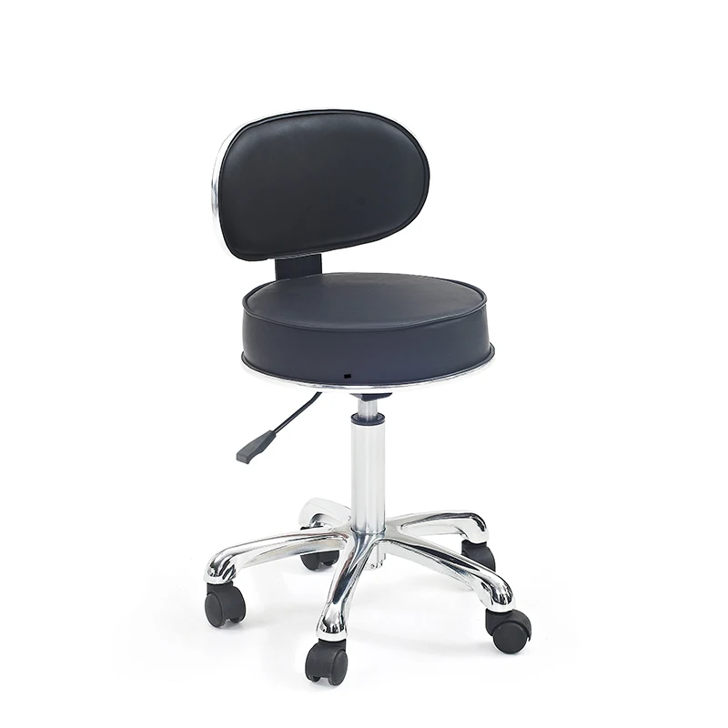 Customization PU restaurant dining waiting stool shop shave back rest haircuting furniture salon chair barber salon bar stool