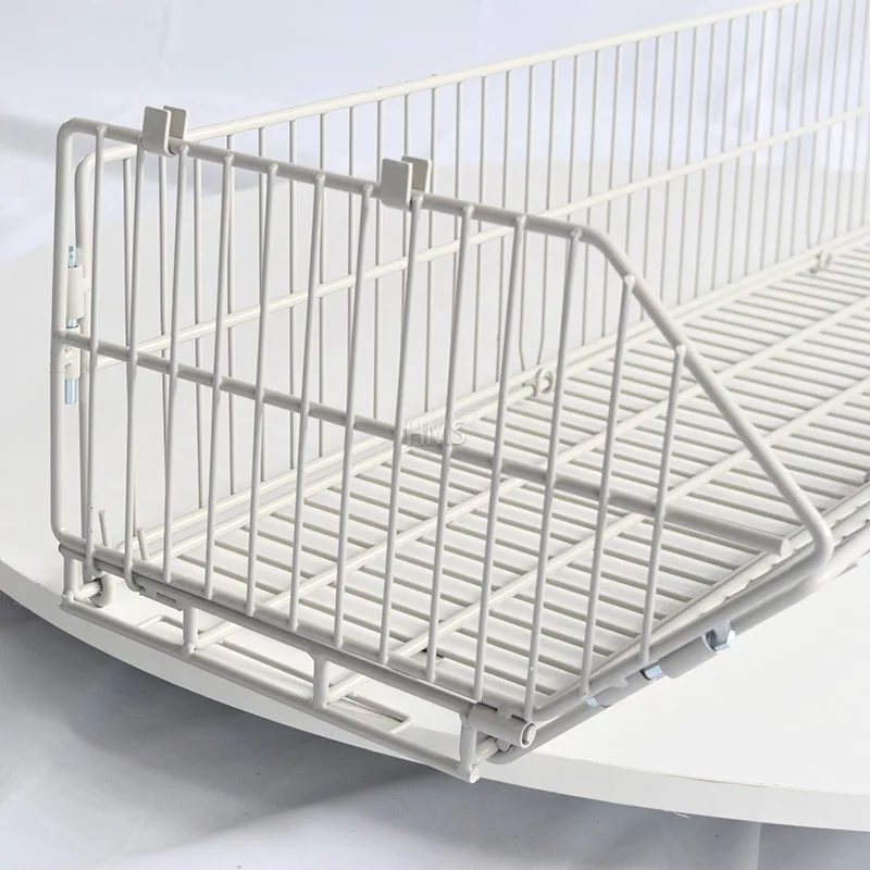 Stacking Baskets Basket Hot Sale Metal Wire Potato Chips Display Rack For Supermarket Promotion