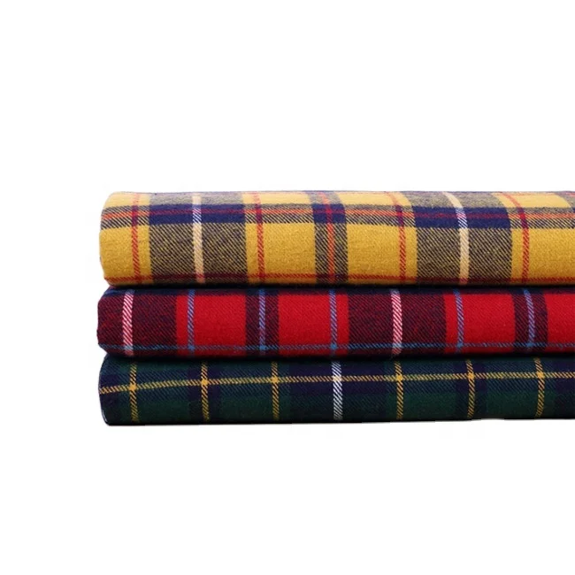 Fashion design cotton yarn dyed madras tartan plaid fabric in stock