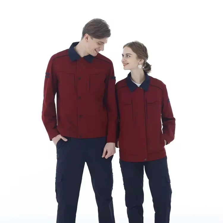 Safety Guard Uniform Wholesale Spring and Autumn Khaki and Black Security top Shirt for Men