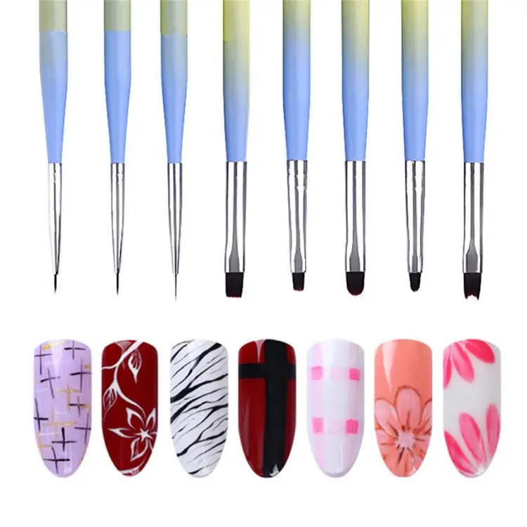 Jieniya Acrylic Nail Brush UV Gel Nail Brush Nail Extension Gel Brush Set