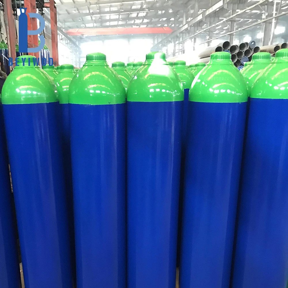 ISO7866 high pressure  wholesale CE Approval 200Bar seamless steel CO2 Bottle Argon Gas Cylinder O2 cylinder