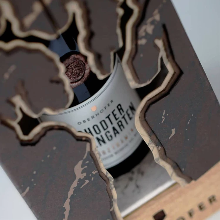 Customize Logo Unique Design Double Door Magnetic Closure Premium Luxury Paper Rigid Cardboard Packaging Wine Gift Box