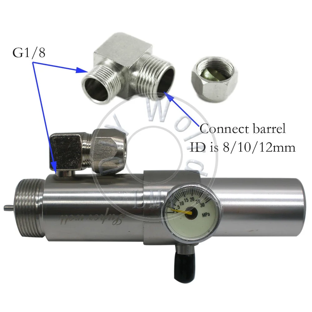 M18 X 1.5 PCP High Pressure Needle PCP Regulated Adjustable Valve for Airforce Paintball