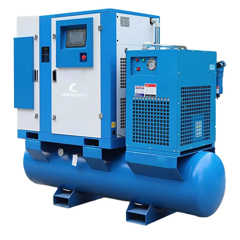 7.5KW  PM VSD Combined screw air compressor with tank dryer
