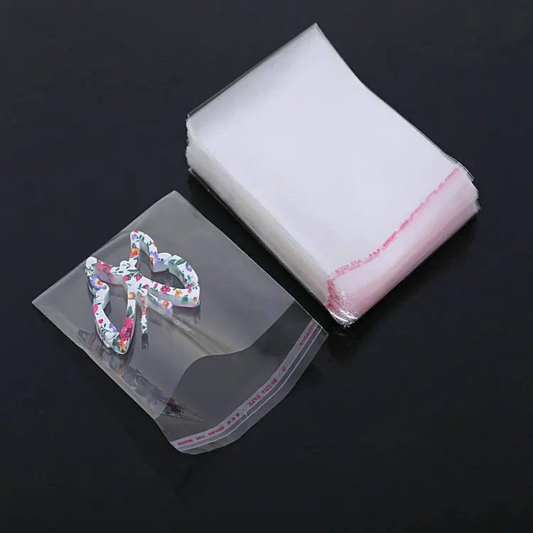 Transparent Cellophane Clear Poly Plastic Bag Self Adhesive Bopp Opp Plastic Bag