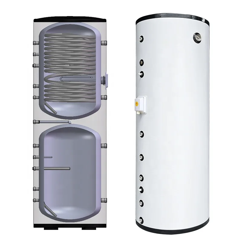 Herui 2 в 1 комбинированный резервуар для воды Fowater Heatersnd Solar Inox Sus304/316l/дуплексный тепловой насос из нержавеющей стали с металлическим источником воздуха 50 мм