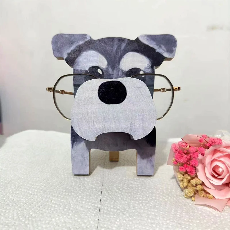 Factory Direct Selling honeybee duck deer wooden sunglass display stand wooden desktop decoration