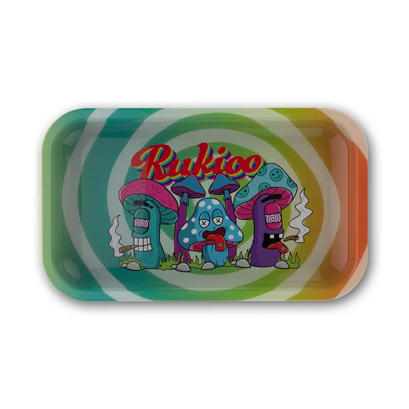 Wholesale Custom Rolling Tray Set Tin Rolling Tray 27*16cm 3d Metal Rolling Tray