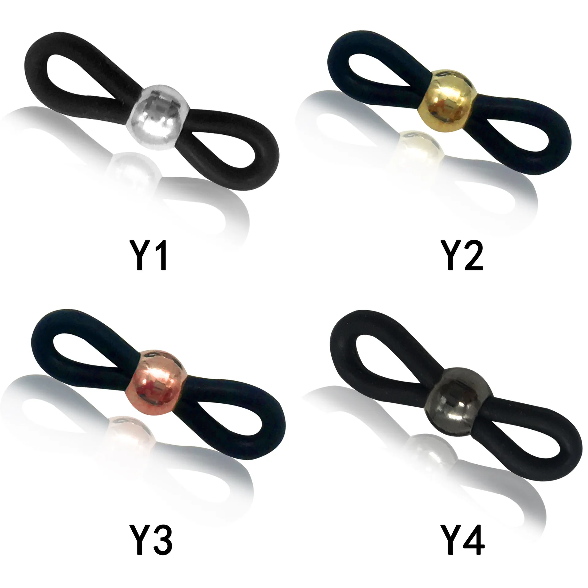 Wholesale Eyewear Accessories Skid Resistance Rubber Loop for Glasses Cord Sunglasses Accessories Silicone Loop Long Spring 20MM