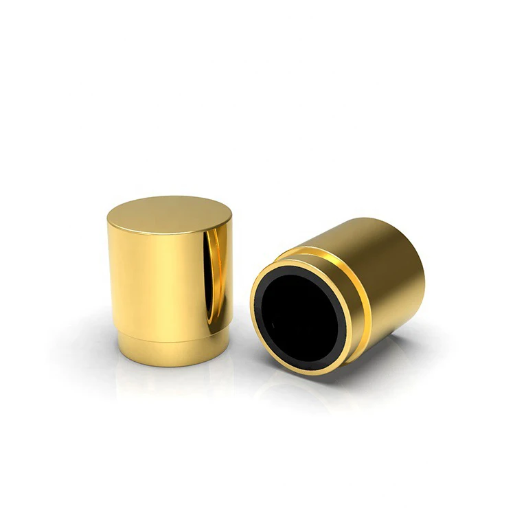 Custom Made Round Cylinder Perfume Bottle Cap Luxury Cap for Perfume Magnetic Cap Perfume Bottle