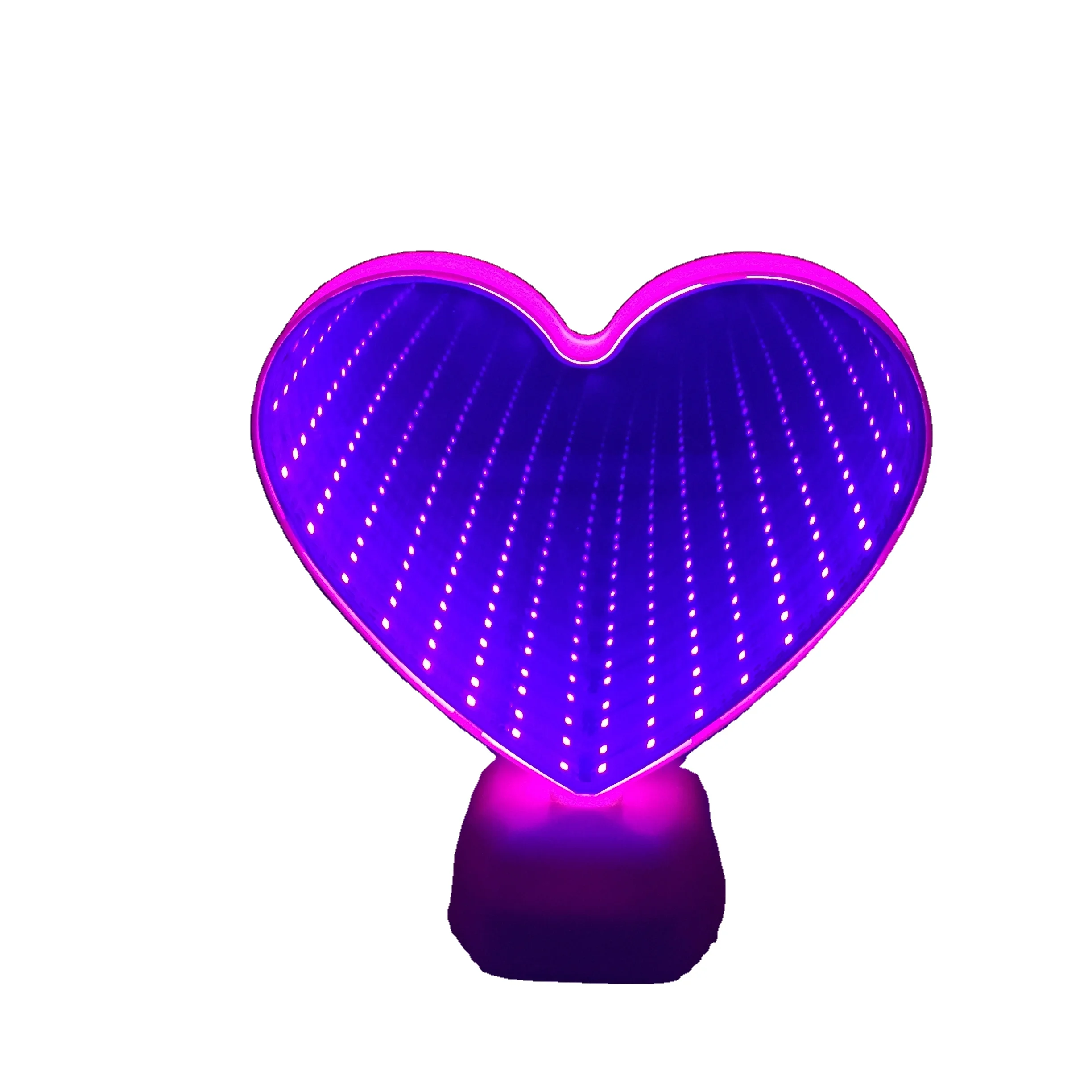 3d светодиодный туннельный светильник для спальни, портативные ночные светильники в форме сердца, настольная светодиодная лампа, лампа на заказ, подарки для девушки, освещение для домашнего декора