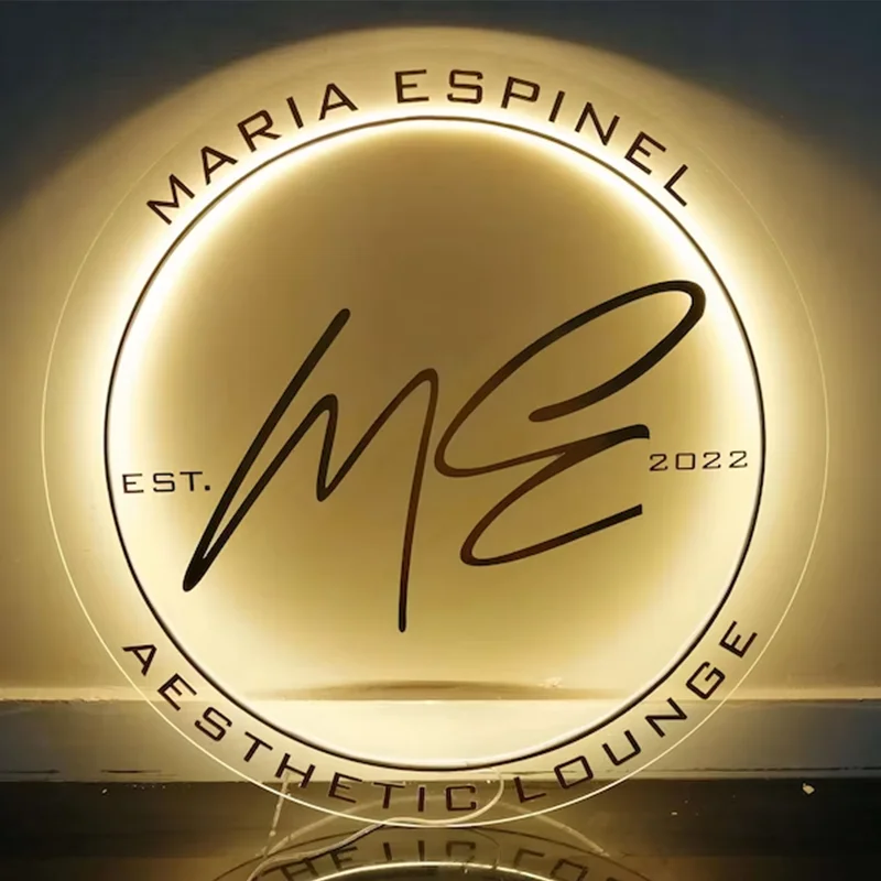 High Quality Salon Sign with backlit acrylic letters Light Of Acrylic Sign Interior Salon led sign