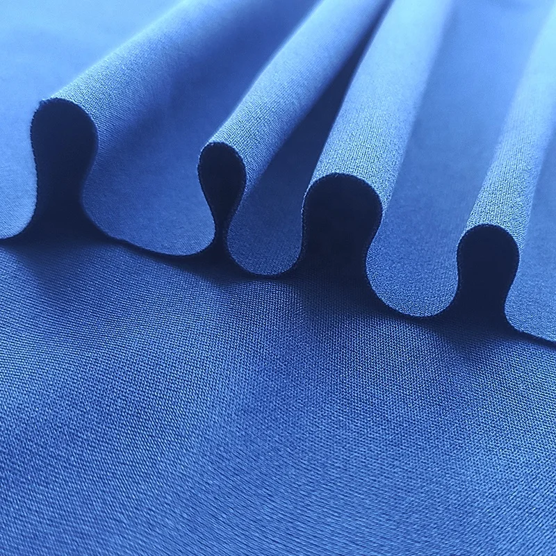 Four Way Stretch Recycle Polyester Spandex Swimwear Interlock Fabric for Swimwear