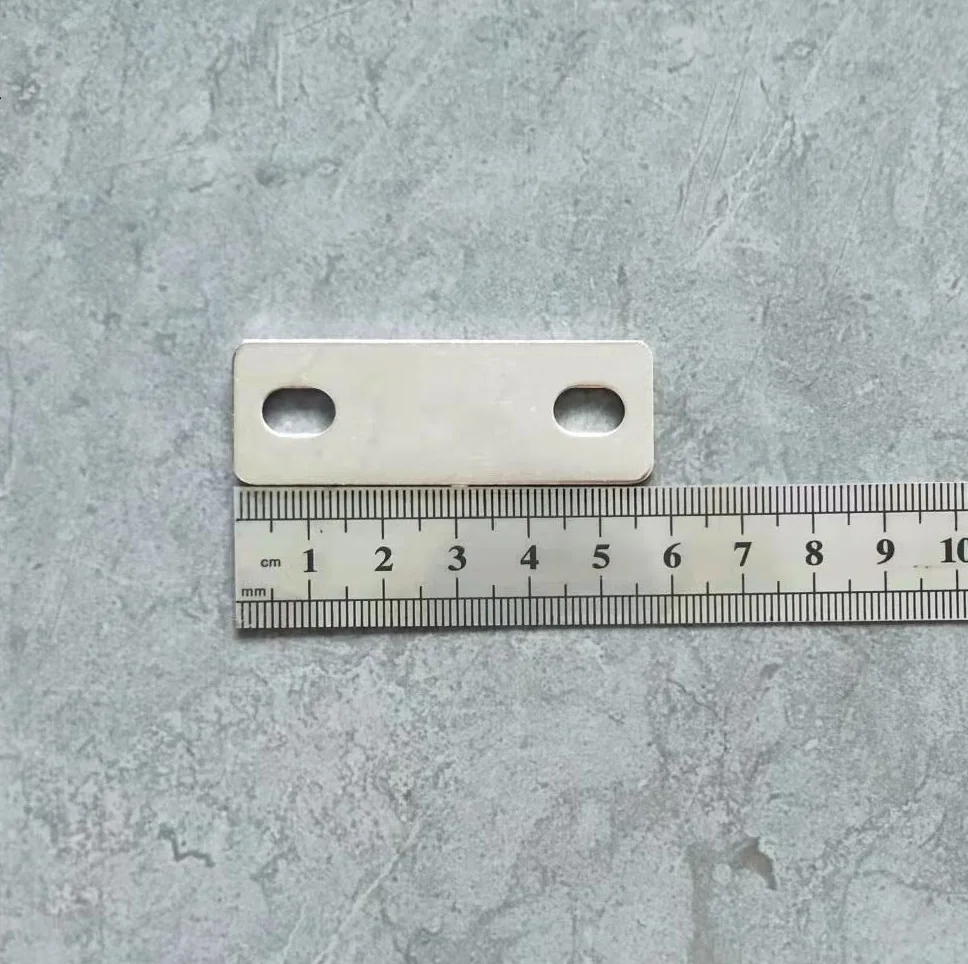 10pcs Pure Copper Nickel Plate Bus bar 40mm 2-hole Center Distance for Lithium 3.2V Lifepo4 Battery Cell Connector 163Ah